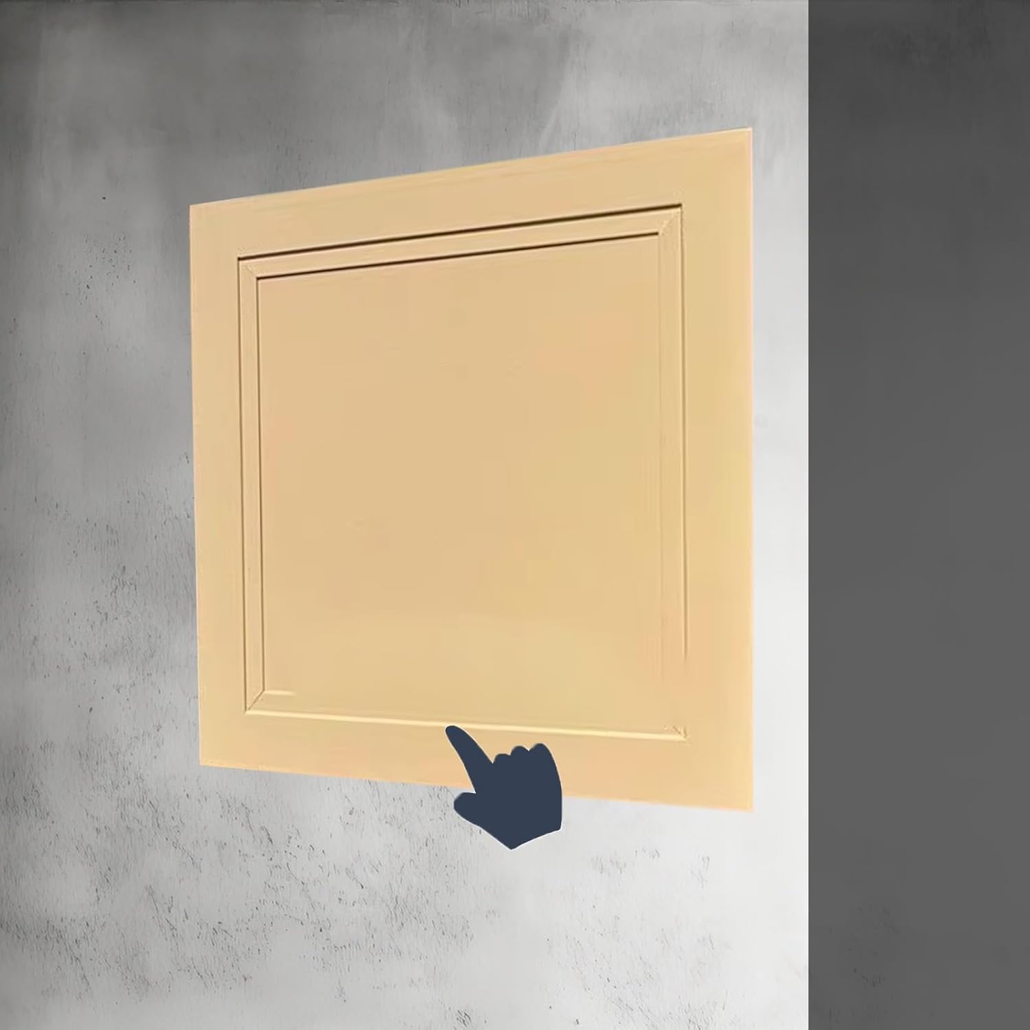 Kjobdwz Yellow Steel Access Panel Spring Loaded Access Panel, Drywall Wall Hole Cover Access Door For Plumbing, Inspection Door Hatch(,15X15cm/6X6in)
