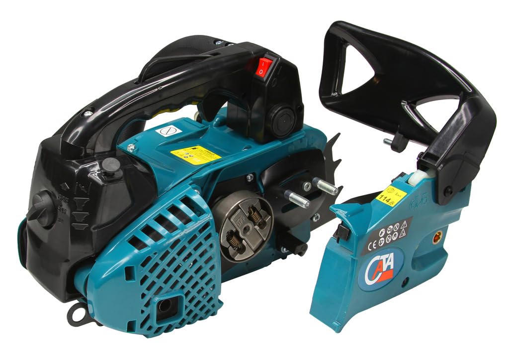 Motosierra Cata de explosión gasolina | 900 W | 25,4 cc | Corte útil 20 cm | Cadena 3/8" Lubricación automática | Ligera 3,6 kg | Sistema Anti-Vibración