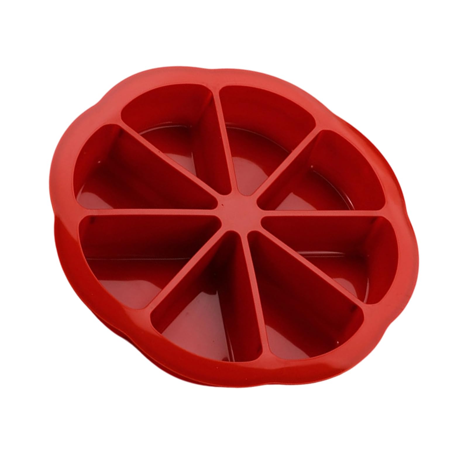 APGLSXY Nonstick Silicone Triangle Cake Pan Multipurpose Easy Cleaning Baking with 8 Triangles Elastomer Cake Cast