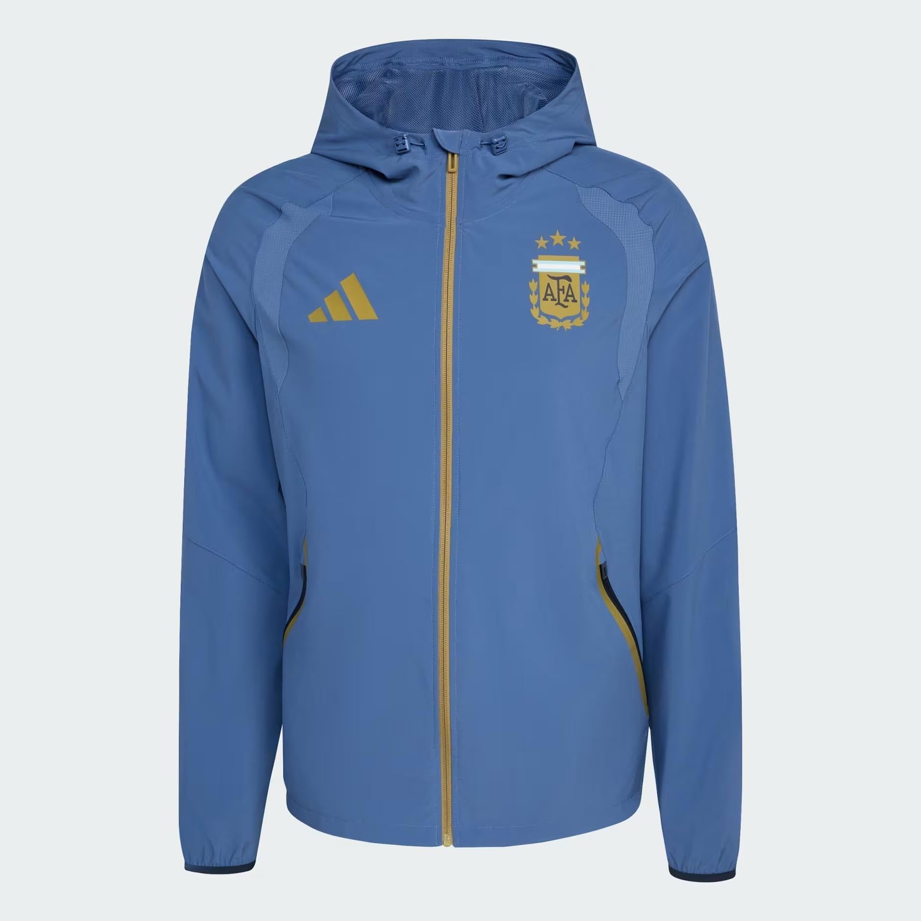 Adidas Giacca a vento da uomo Argentina Tiro Travel Full Zip