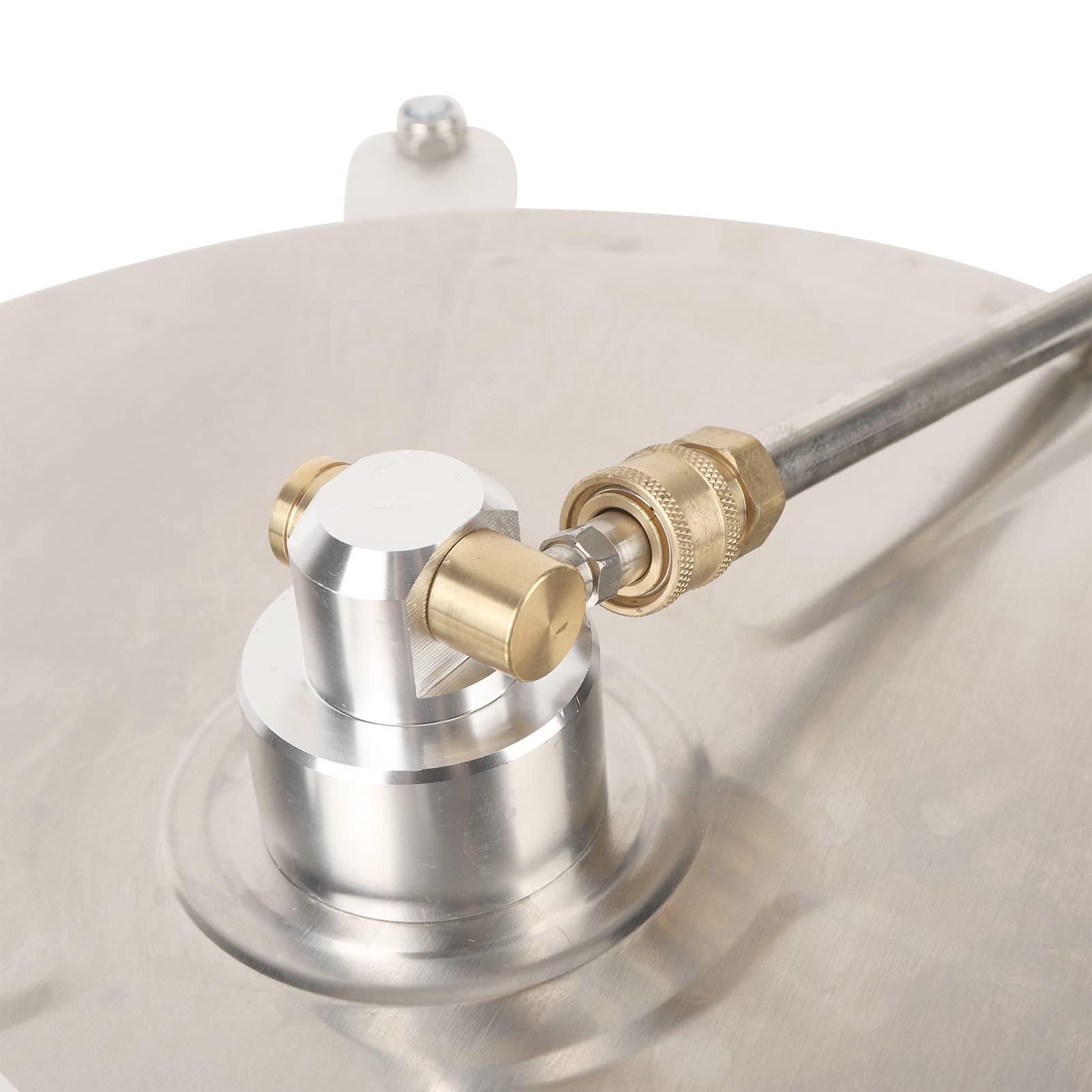Limpiador de Superficies de Lavadora a Presión de 15 Pulgadas con 4 Ruedas, Accesorio de Lavadora a Presión de Acero Inoxidable de 4000 PSI con Conector Rápido de 1/4 Pulgadas