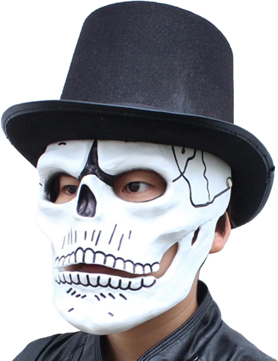 Gmasking Resin Horror Ghost Skull Bone Skeleton Cosplay Mask Adult Halloween Party Costume