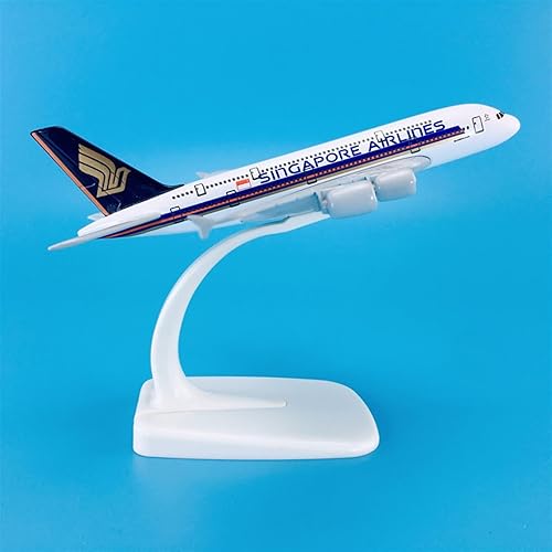 Miniatura 2 de MUZIZY Copy Airplane Model 1500 14cm Airplane Model Aircrafts Airbus A380 for Singapore Airlines Static Die Cast Plane Model Collection