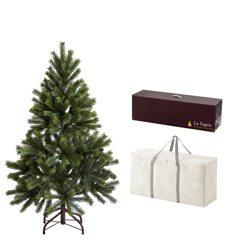 クリスマスツリー 120cm おしゃれ 葉が落ちない モミの木 ツリー Amazon.co.jp: Le Sapin クリスマスツリー 葉が落ちにくい 収納箱付き