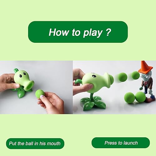 Miniatura 4 de Plantas Zombies 2 juguetes 14 piezas, incluyendo mapa de batalla, juguetes zombies de Navidad y Halloween, juguetes de PVZ, suministros de fiesta