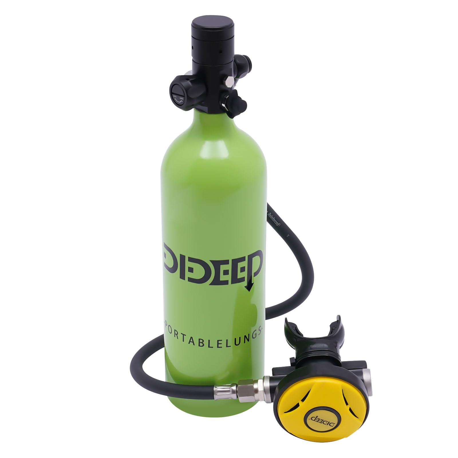 Mini Scuba Tank, 0.5L/1L Mini Diving Tank 5-10/15-20 Minutes Underwater Breath Device Portable Diving Oxygen Tank Kit, Portable Lung Tank for Emergency Rescue Underwater Exploration