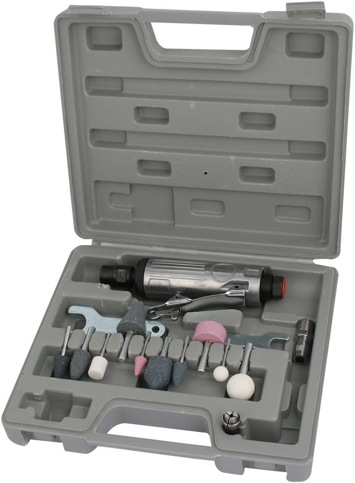 1/4-inch 1/8-inch Straight Pneumatic Air Die Grinder Rotary Tool Kit Set 15 in 1 (973a649749745169a49115253cfe7349)