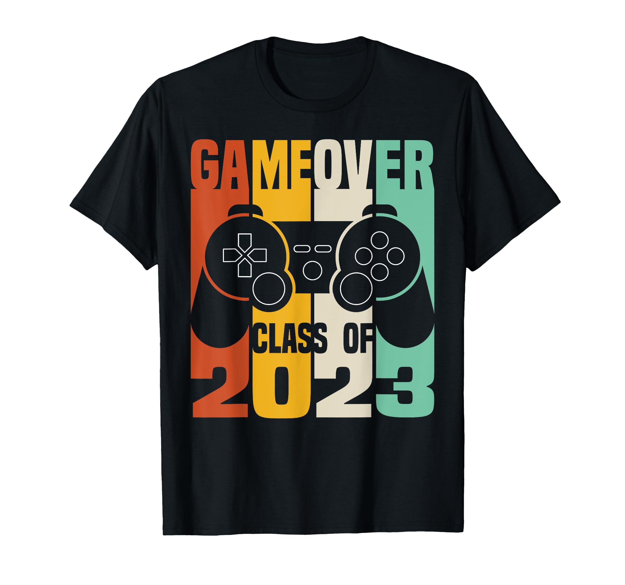 GAME OVER Class of 2023 Video Games Vintage Graduation Gamer T-Shirt