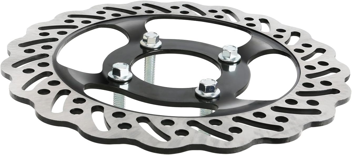 220mm 8.66" Rear Brake Disc Rotor with Bolts for Motorcycle Dirt Pit Bike 18"-21" Wheels ATV Quad UTV Go Kart 125cc 150cc 160cc 200cc 250cc 300cc 350cc