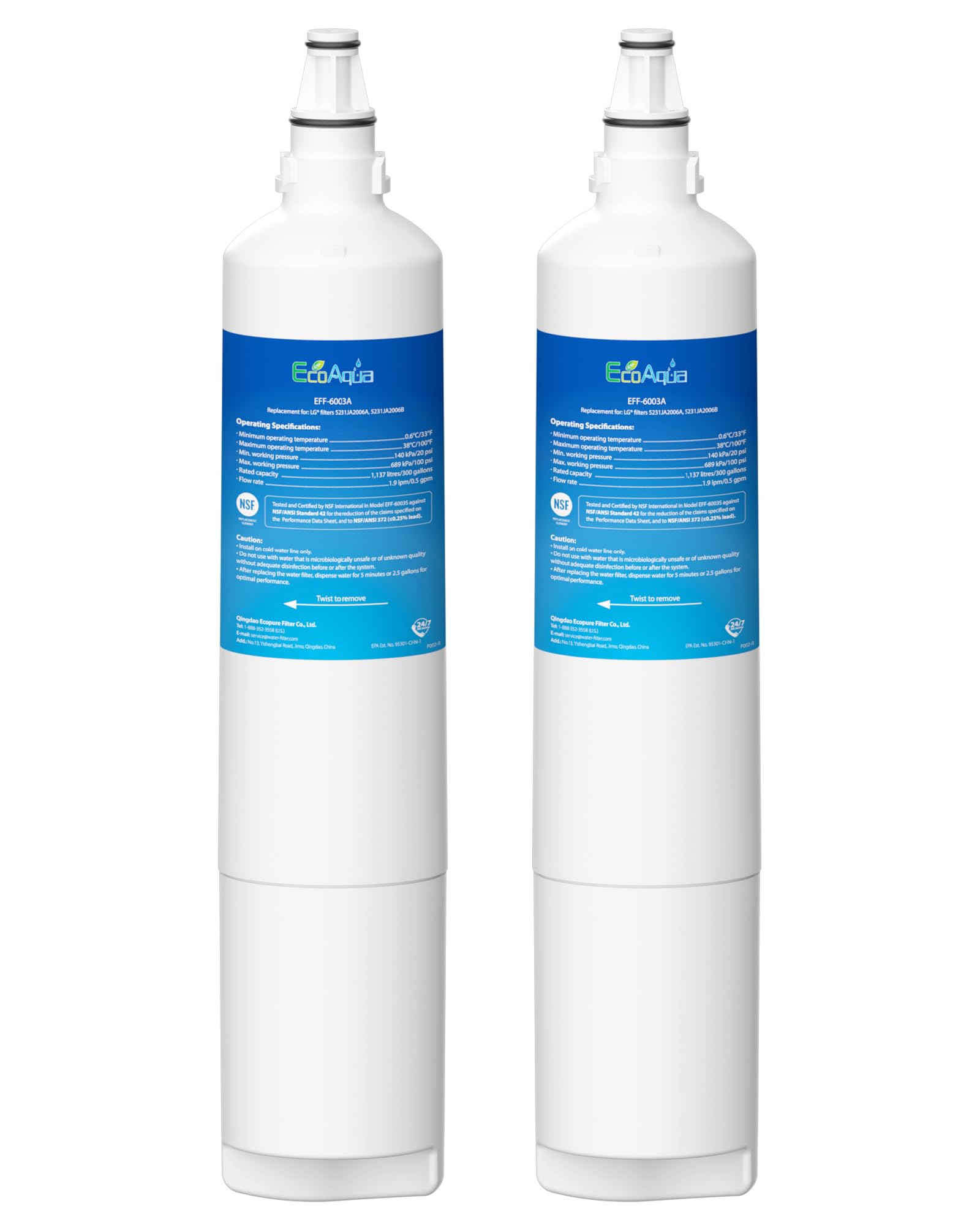 Amazon.com: EcoAqua 5231JA2006A Refrigerator Water Filter