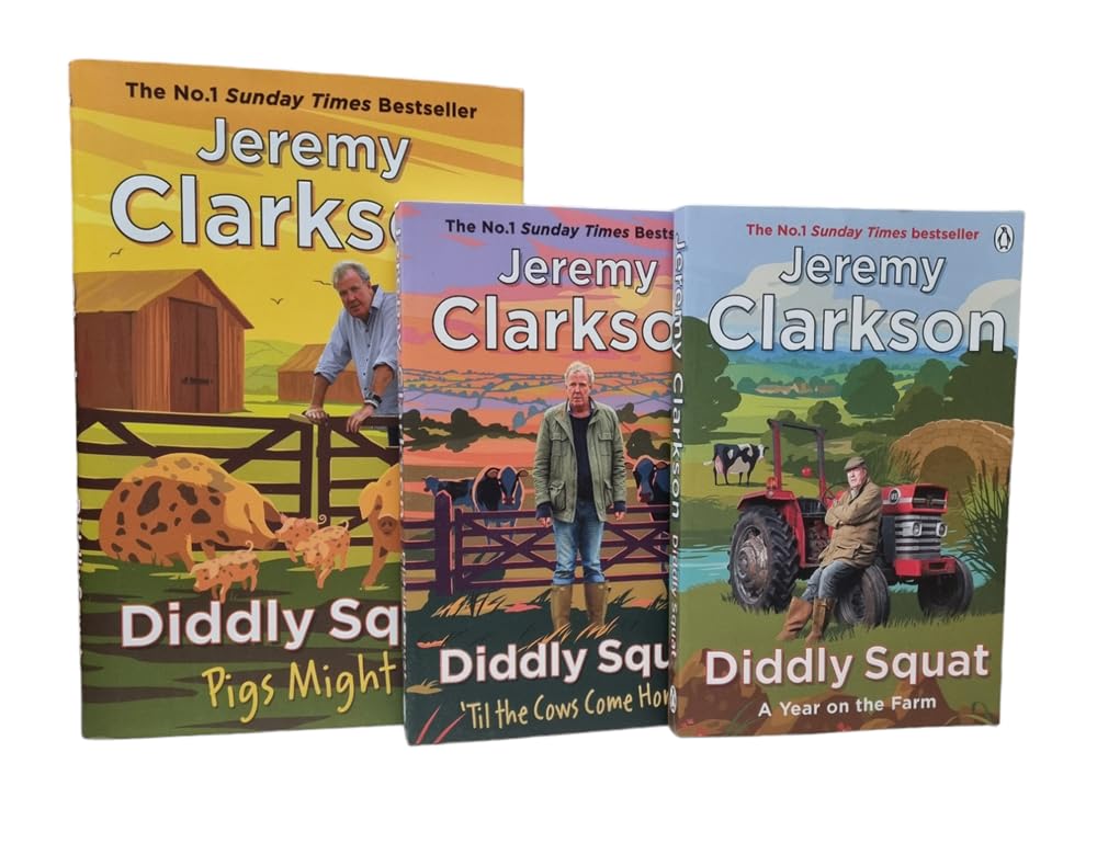 Jeremy Clarkson Diddly Squat 3 Book Set Collection Amazon.co.uk