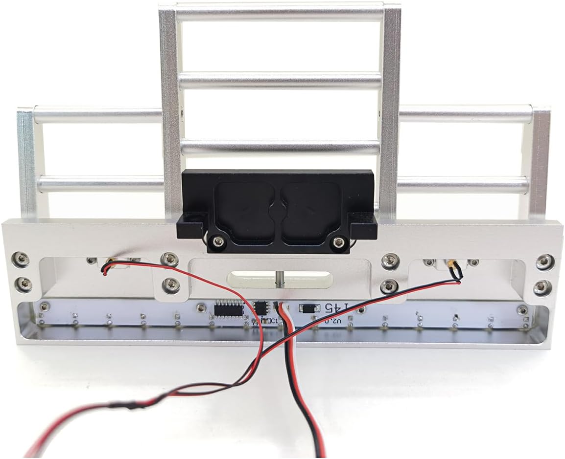 Metal Front Bumper Led Light DIY 1/14 RC Tractor Truck 56344 56301 RC Car Parts