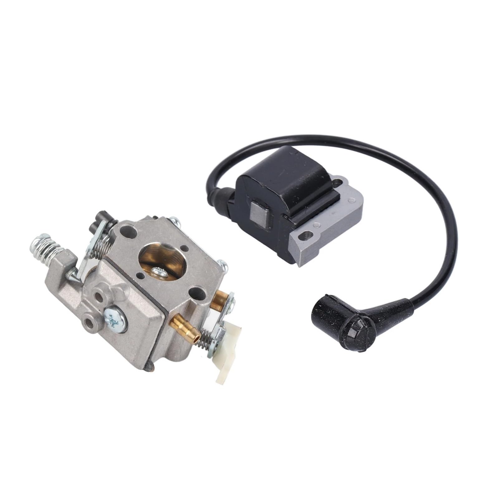 Zestaw filtrów iskrowych gaźnika, zestaw cewki zapłonowej z gumy żelaznej, aluminiowej, 503281504 do piły łańcuchowej 50, 51, 55, narzędzie ogrodowe