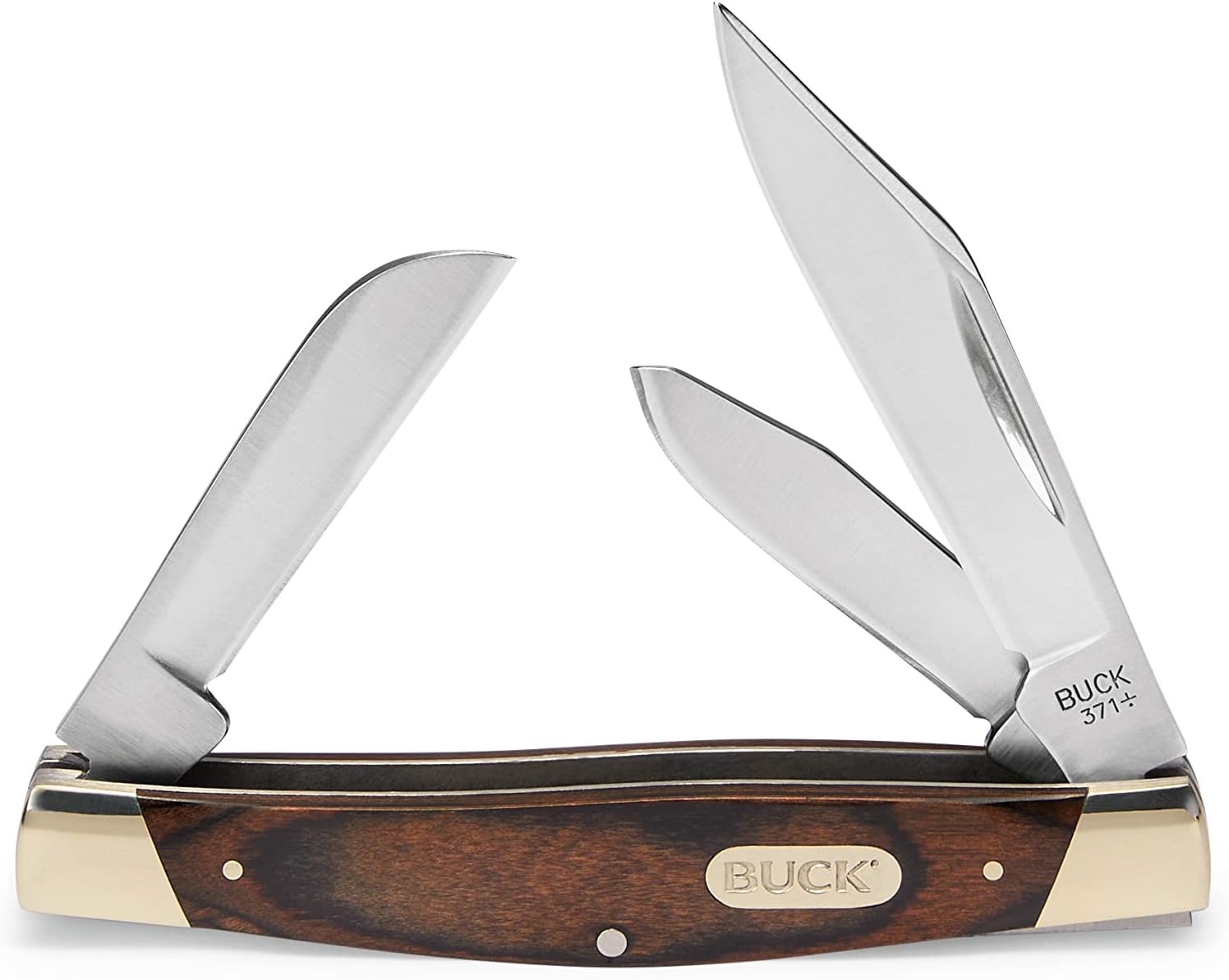 Buck Knives 371 Stockman Three 3 Blade Folding Pocket Knife