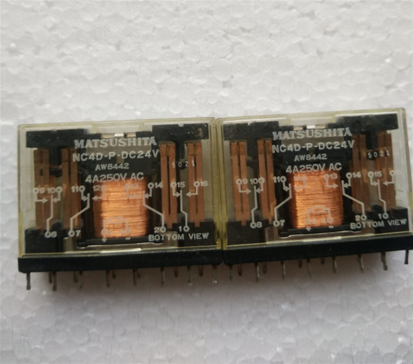 NC4D-P-DC24V NC4D-P-24VDC NC4DPDC24V 24VDC DC24V 24V 4A 250VAC 14PIN 24V Relais Ersatzteile(Size:One Size)