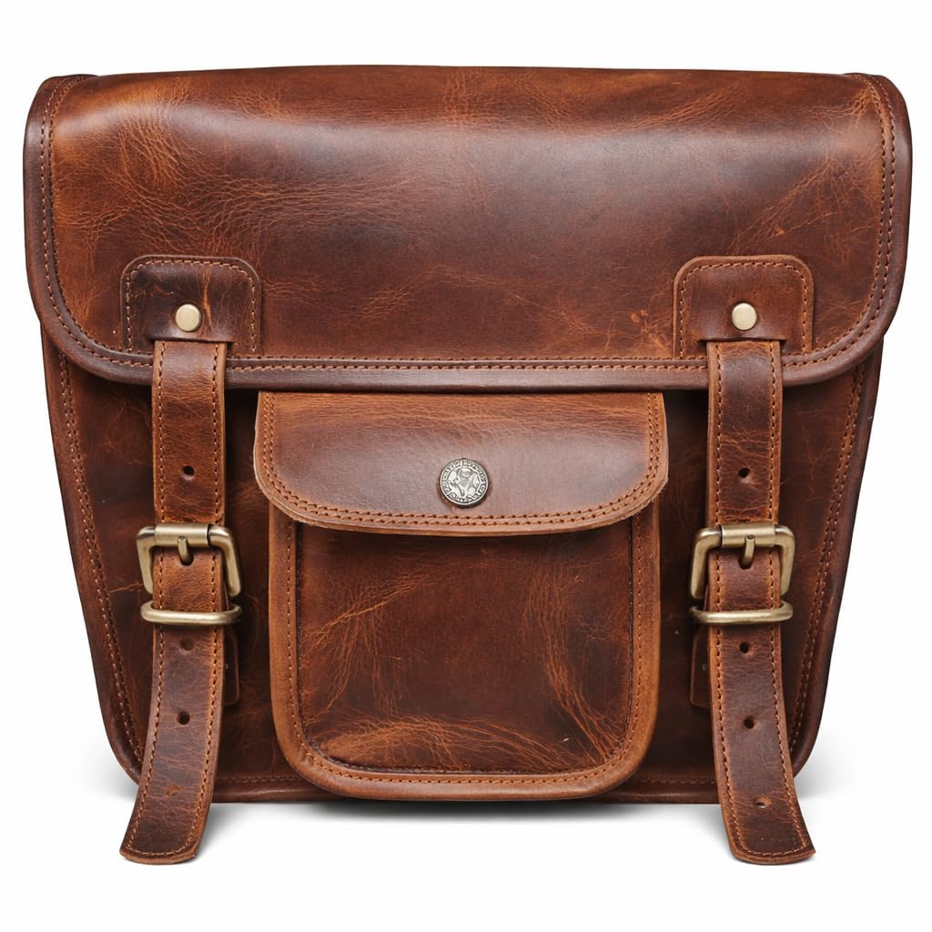Sac latéral en Cuir Bleu américain, Sac de Moto, Sacs de Selle, Barre Sissy de Guidon, Sacs de Sacoche, Sac à Outils de Voyage pour vélo et Cycle