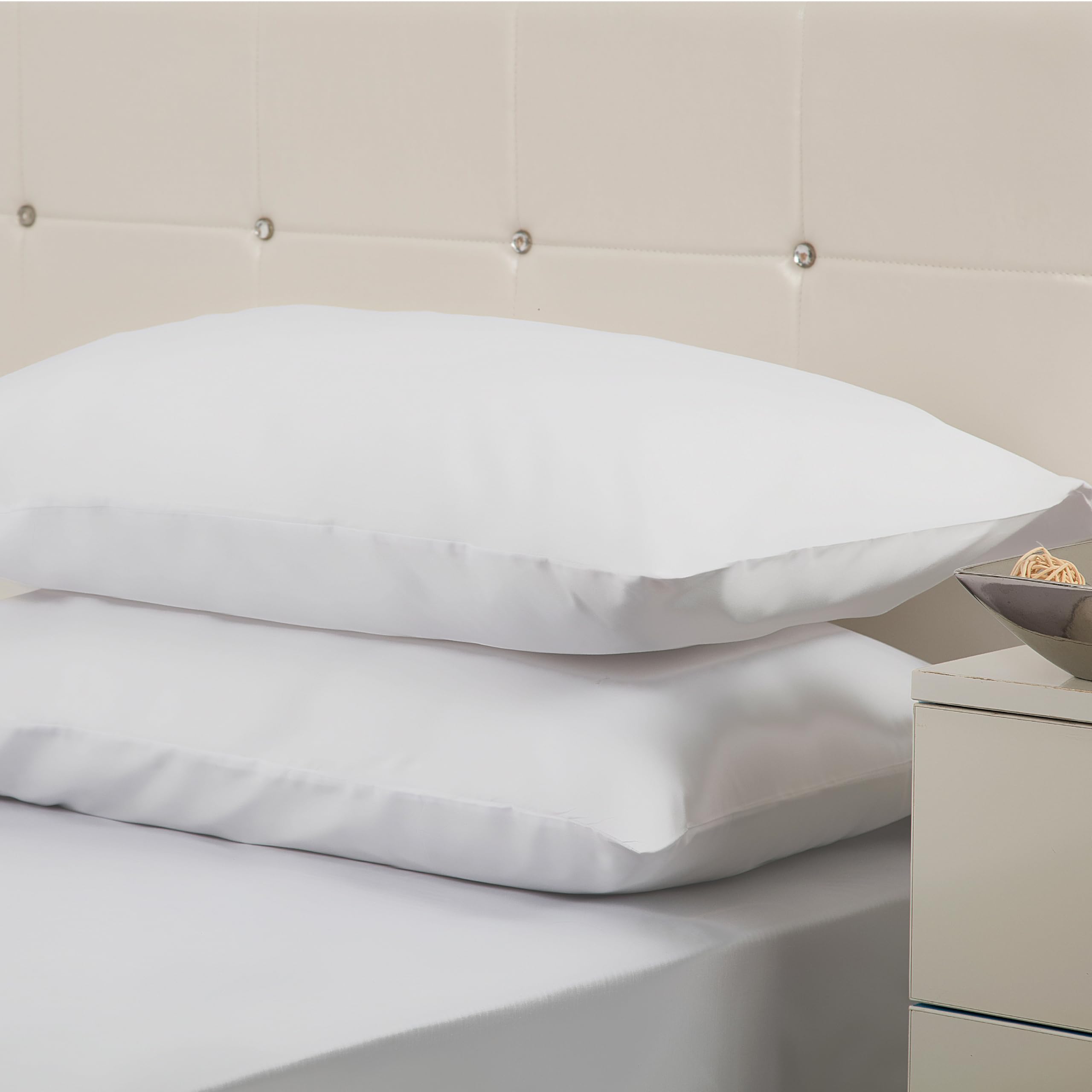 Belledorm Luxury Hotel Quality Duck Feather pillows 2 PACK with 2 x (White)