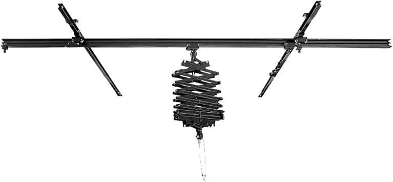 DATOUBOSS 59" x 59" Photography Pantograph System Complete Kit 1.5M Smallpox Rail Track Kit Studio Lighting Support Rail System 43-200CM Drop Pantograph 1.5M*1.5M-C