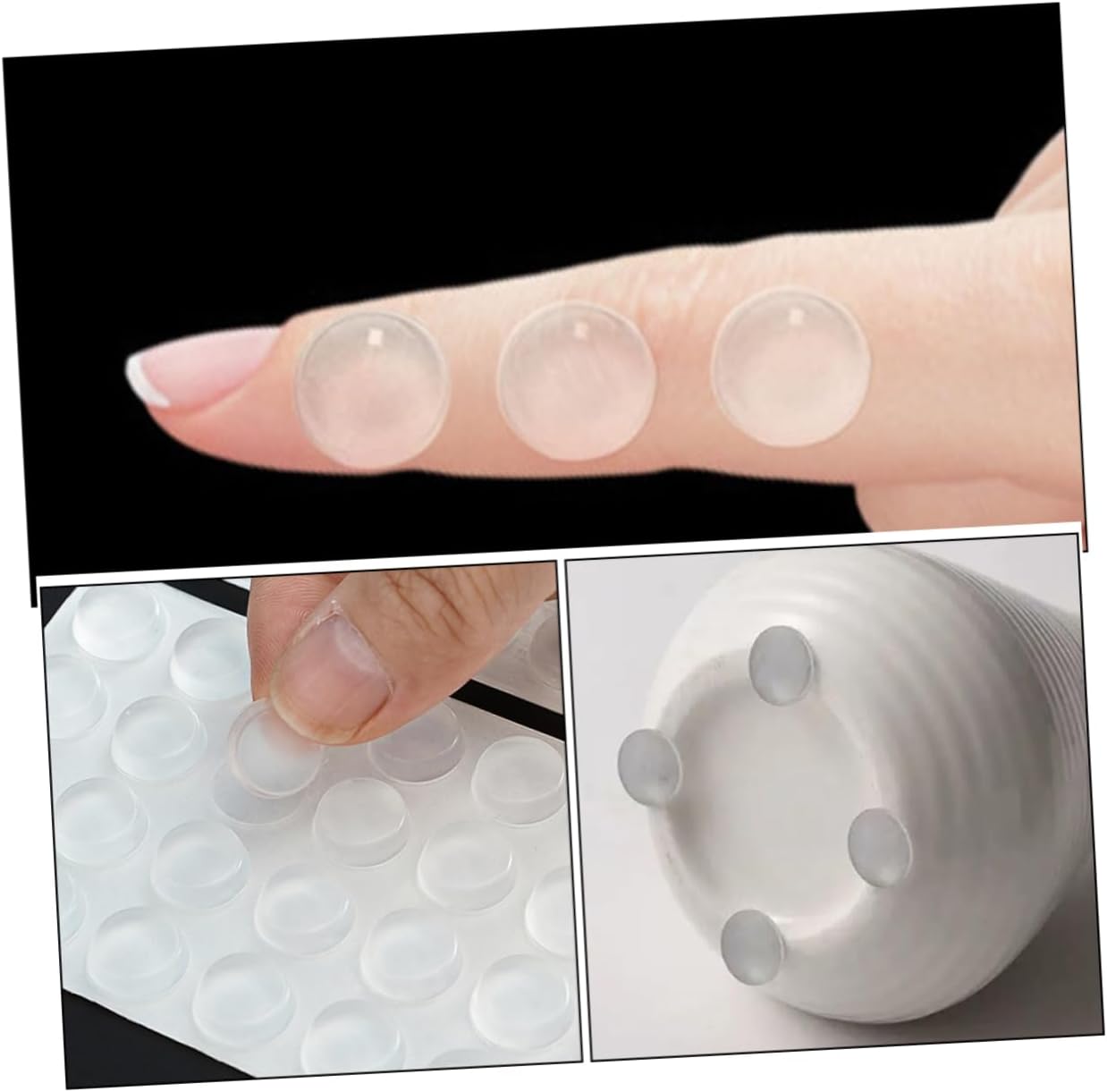 Zerodeko Bumpers for Cabinet Doors Door Slam Stopper Noise Reducing Bumpers Quiet Cabinet Stoppers Easy to Install