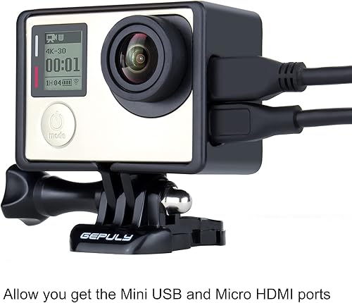 Miniatura 2 de GEPULY BacPac - Carcasa para GoPro Hero4, Hero3+, Hero 3 con LCD BacPac y accesorios de extensión de batería