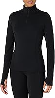 Amazon Essentials Women's FormFlex Buttery Soft Slim Fit Quarter Zip Long Sleeve Active Pullover Jacket