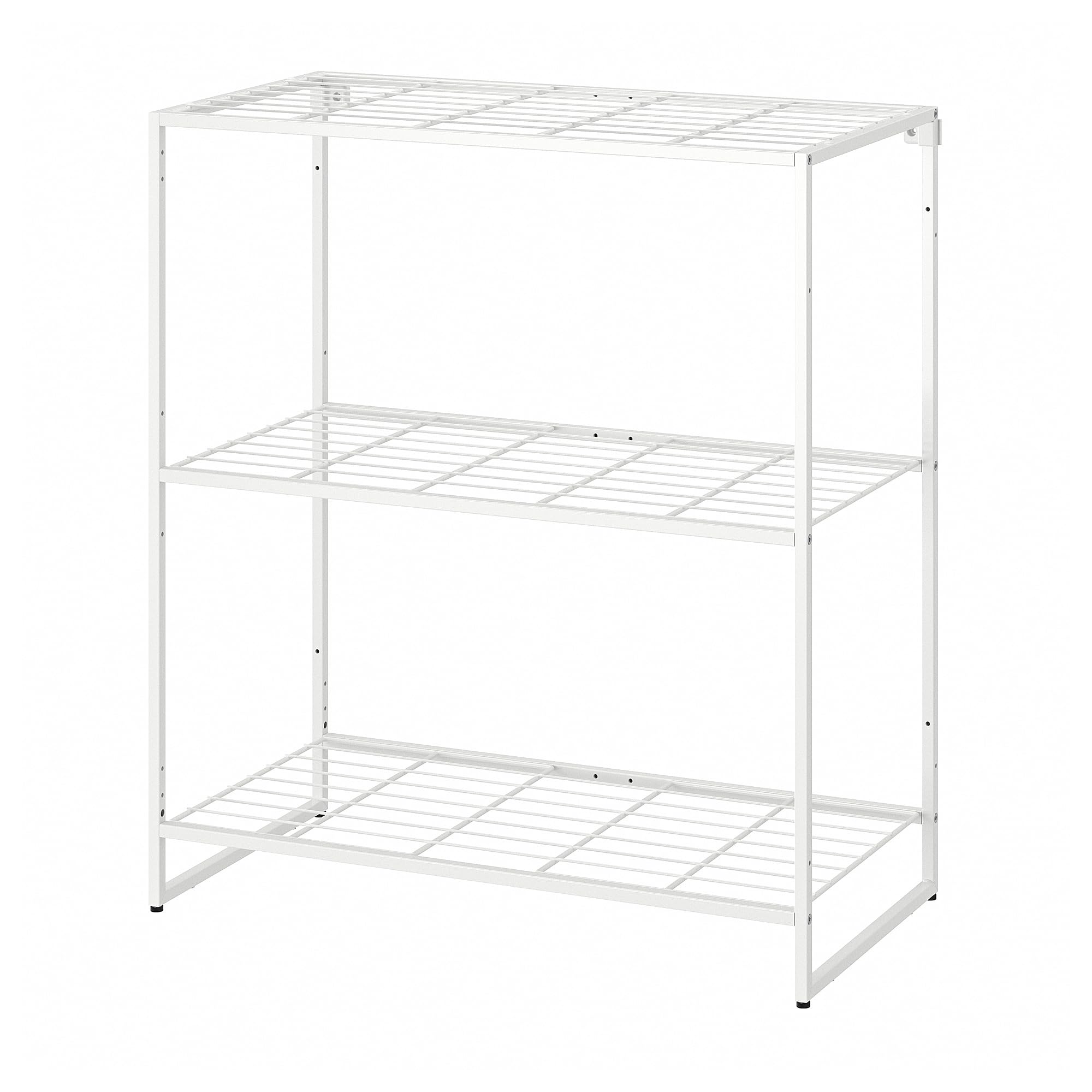 Étagère fil blanc ProTuning Jostein 81x40x90cm polyvalente intérieur extérieur