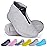 ydfagak Shoe Covers Waterproof Reusable Foldable Not-Slip Rain Shoe Covers with Zipper,Shoe Protectors Overshoes Rain Galoshes for Kids Men and Wome (Gray, M (Women 5.5-7.5, Men 5-6.5))