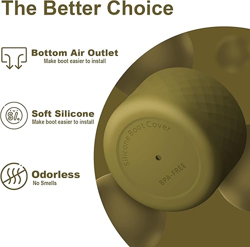 Vista 162 de 2PCS Silicone Water Bottle Boot for Owala 24oz 32oz 40oz, Anti-Slip Protective Sleeve Bottom Bumper Protector for FreeSip, Twist, and Flip Stainless