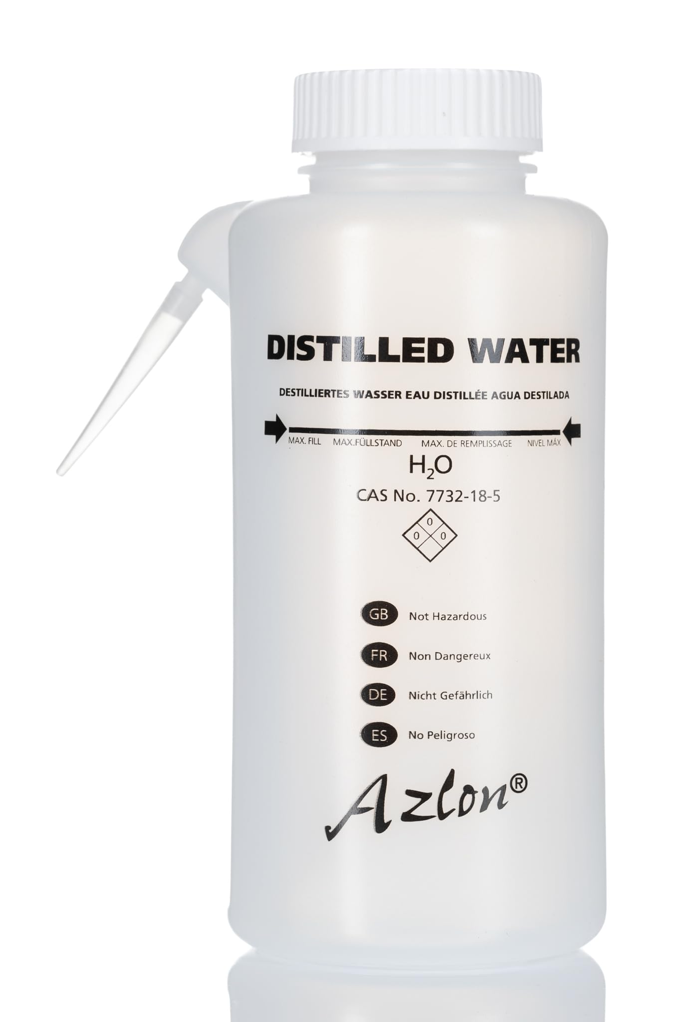 RS PRO Polyethylen Laborflasche 500ml Spritzflasche Weithalsig, Packung a 5 Stück