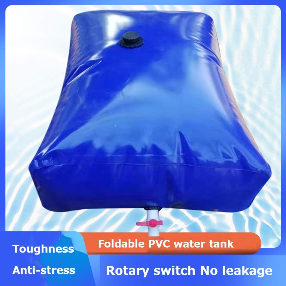 Large Water Tank Water Bag Foldable Rain Barrel, Durable Outdoor PVC Garden Water Storage Bag Car Water Tank, Multifunctional Water Storage Container with Faucet, Emergency Water Tank Water Storage (