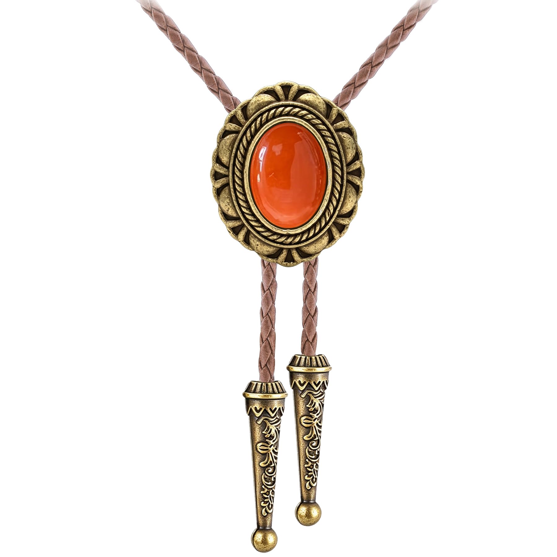 GelConnie Bolo Tie for Men Women Vintage Western Cowboy Necktie Adjustable