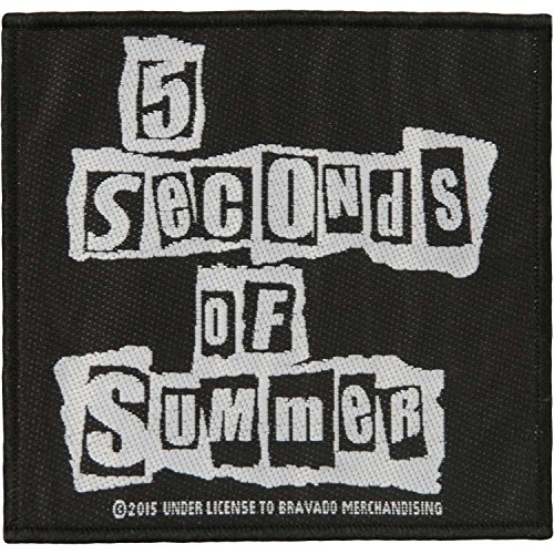 Preisvergleich Produktbild 5 SECONDS OF SUMMER RIPPED LOGO Patch / Aufnäher