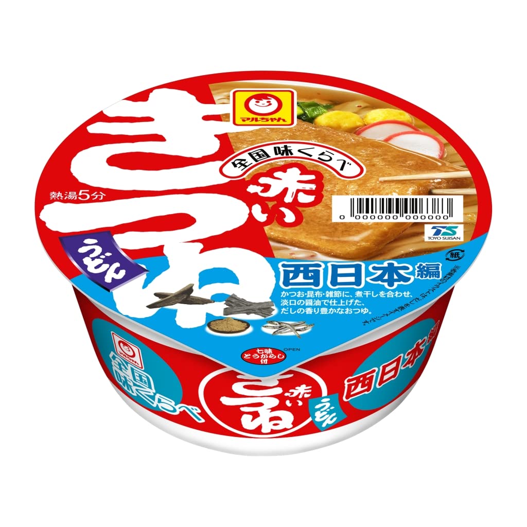 Amazon.co.jp: マルちゃん 全国味くらべ 赤いきつねうどん 西 96g×12個