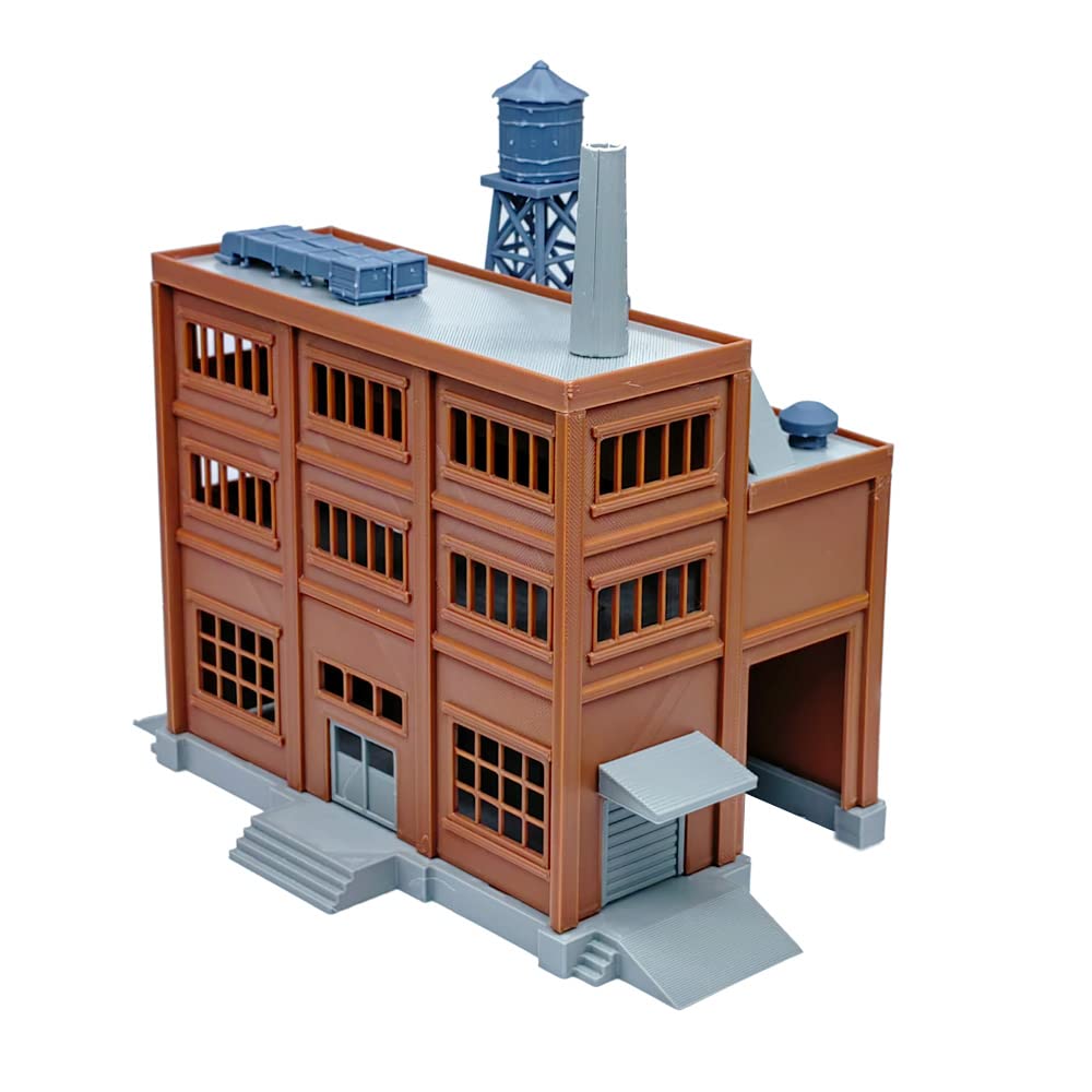 Outland Models Grande fabbrica di layout della ferrovia con il bacino di carico interno scala 1:87 HO