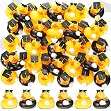 Hinly 48 Pcs Mini Graduation Rubber Ducks 2023 with Graduation Tassel Cap and Certificate Glitter Go
