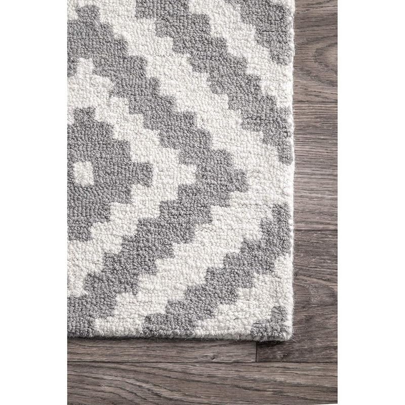 Image of Carpets and Rugs Handwoven Woolen Thick Floral and Contemporary Designs for Area Rugs, Carpets for Living Room, Bedroom, Hall 3x5 feet