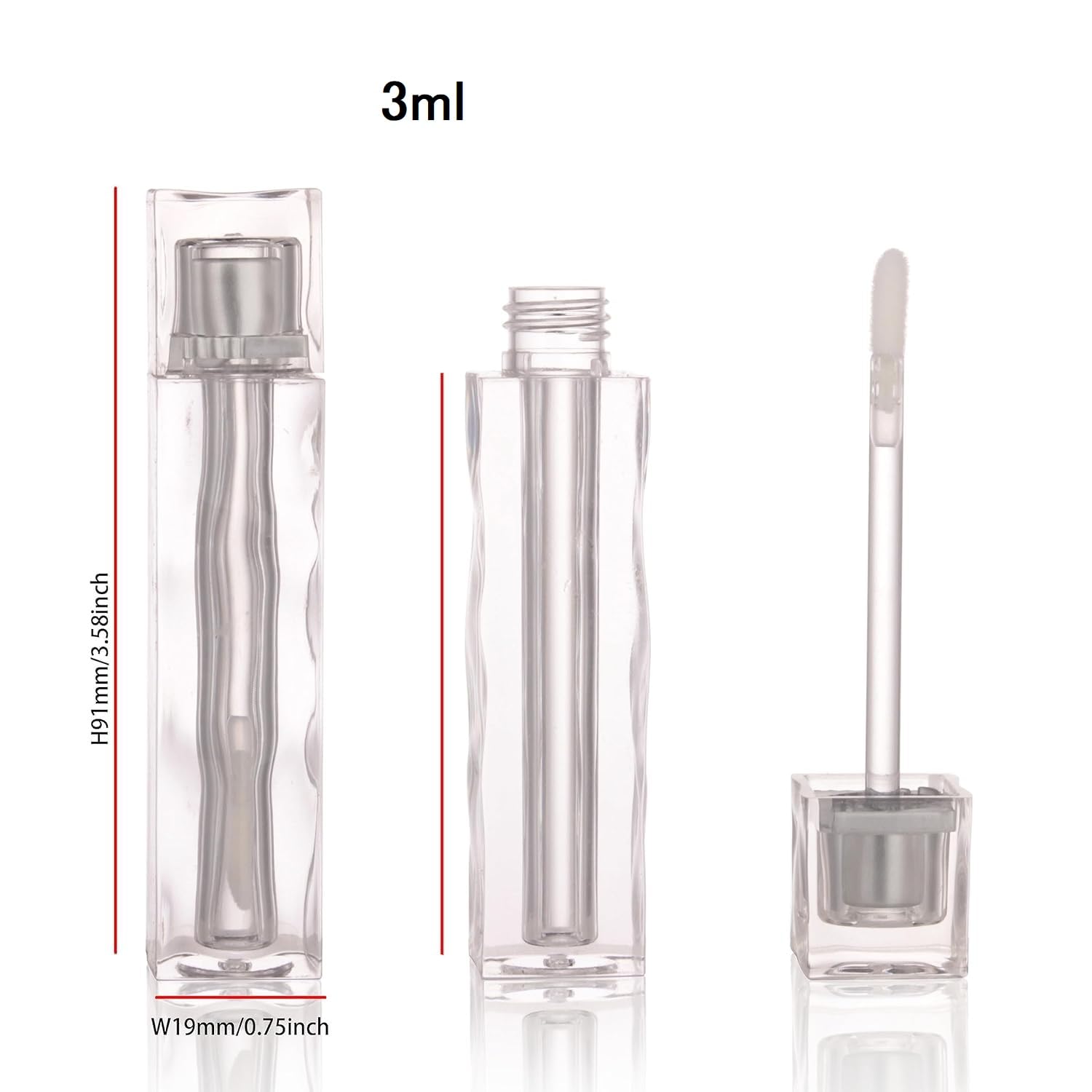 Amazon.co.jp: bardsxgfg(あき) リップグロスチューブ 3ml 12個