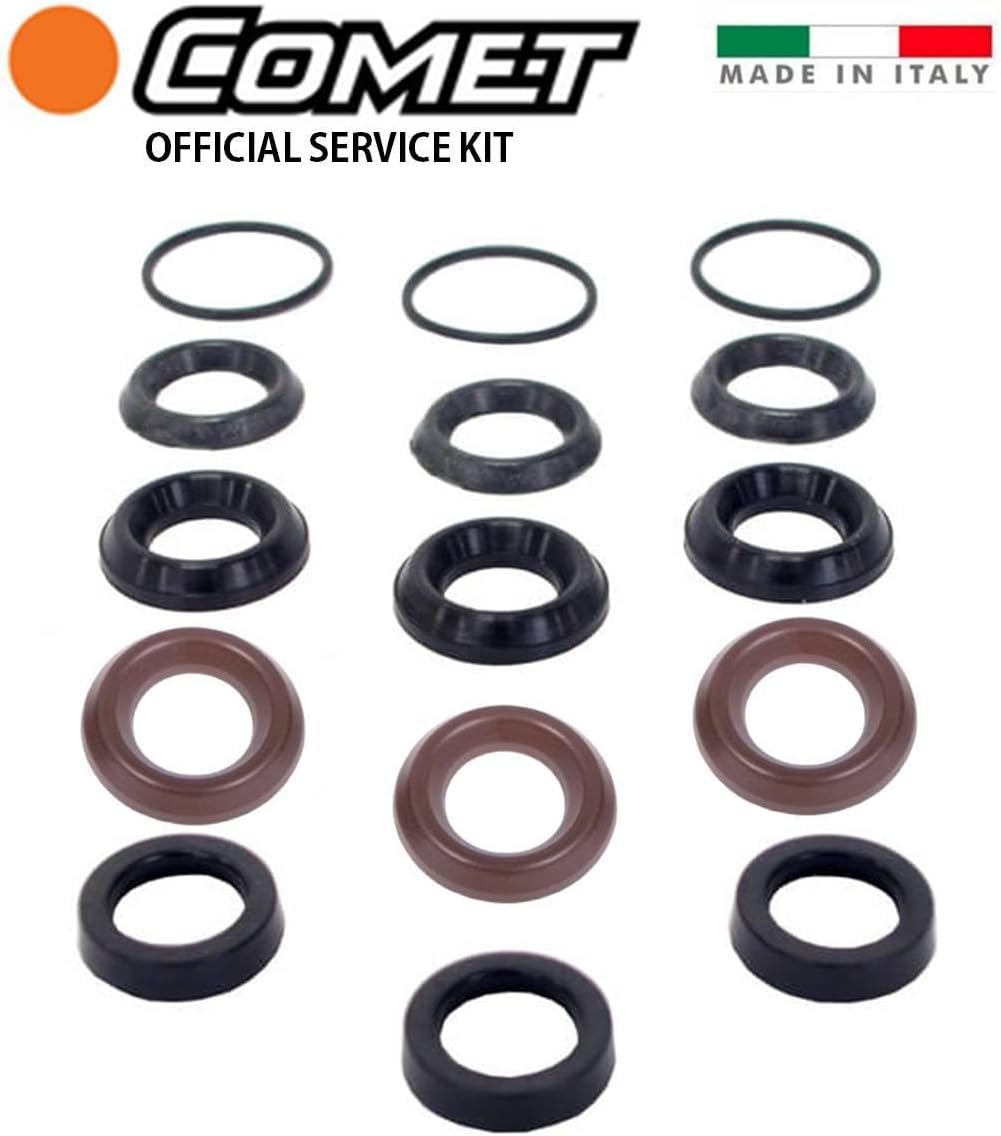 Comet OEM Pressure Washer 15MM Seal Repair Kit - 5019006400 - Made In Italy