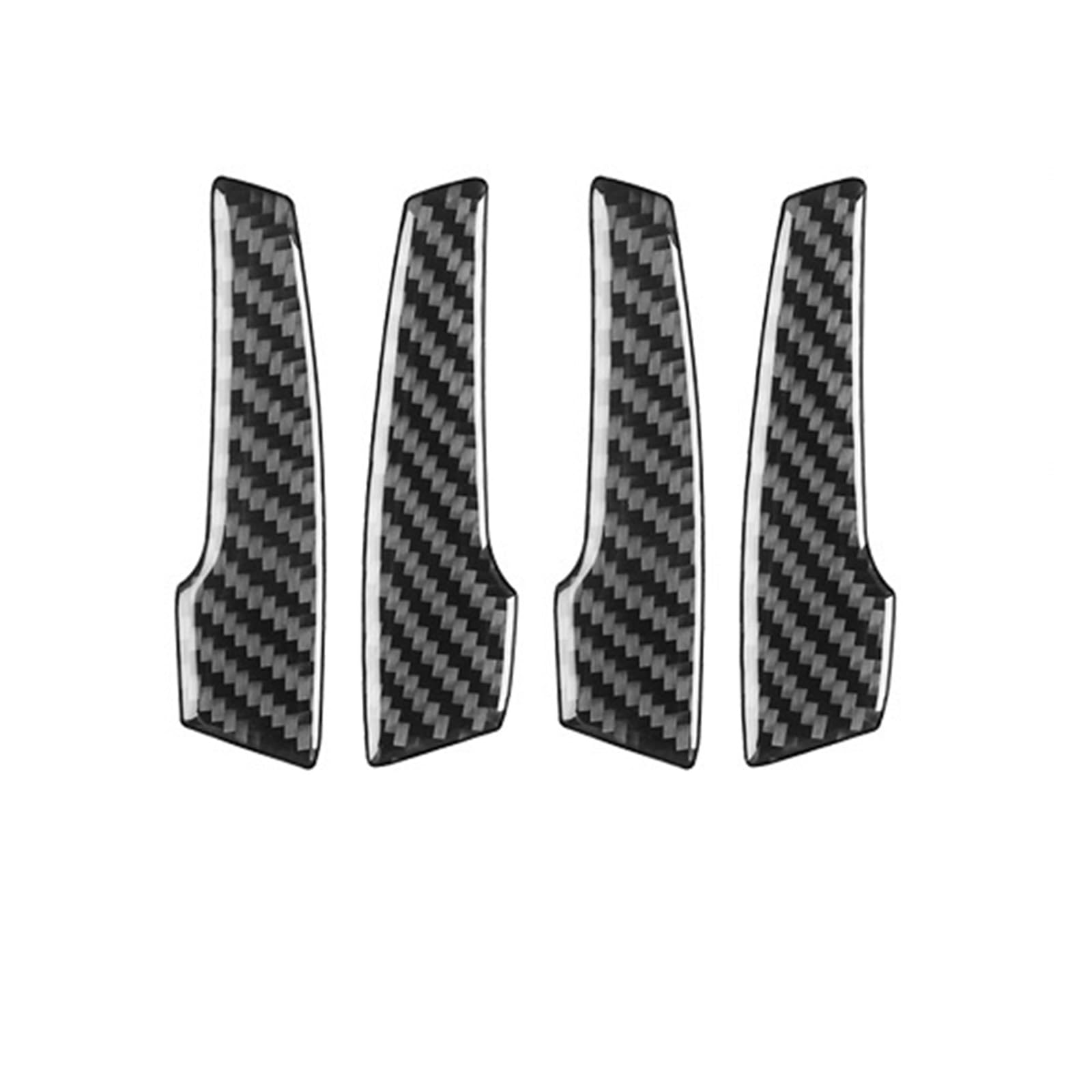 Interior Trim for Holden for Commodore 2006-2012 Inner Door Handle Panel Trim Cover Car Accessories Sticker Cover Trim Sticker(Silver Carbon Fiber)