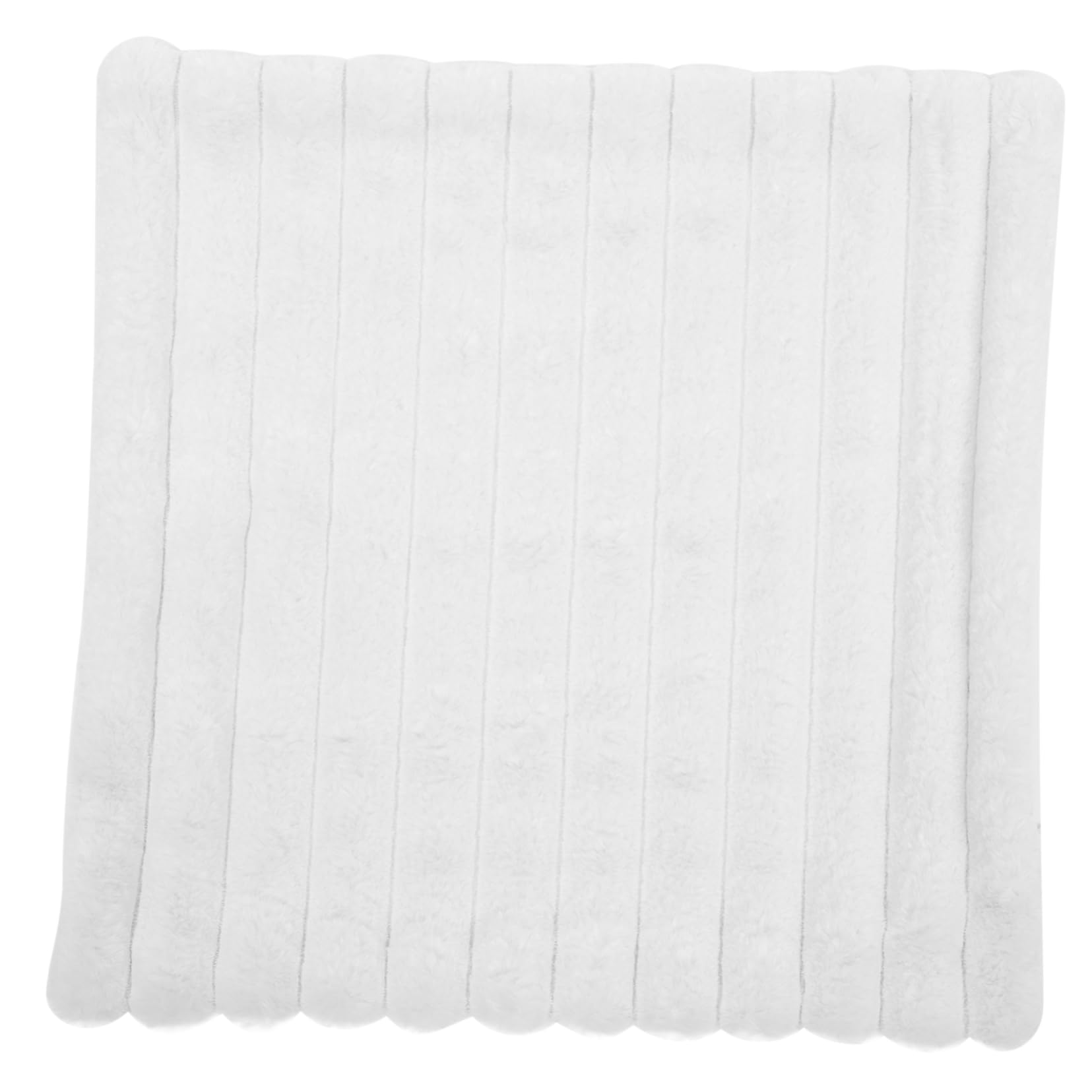 Funda de almohada de felpa cuadrada decorativa con cremallera oculta