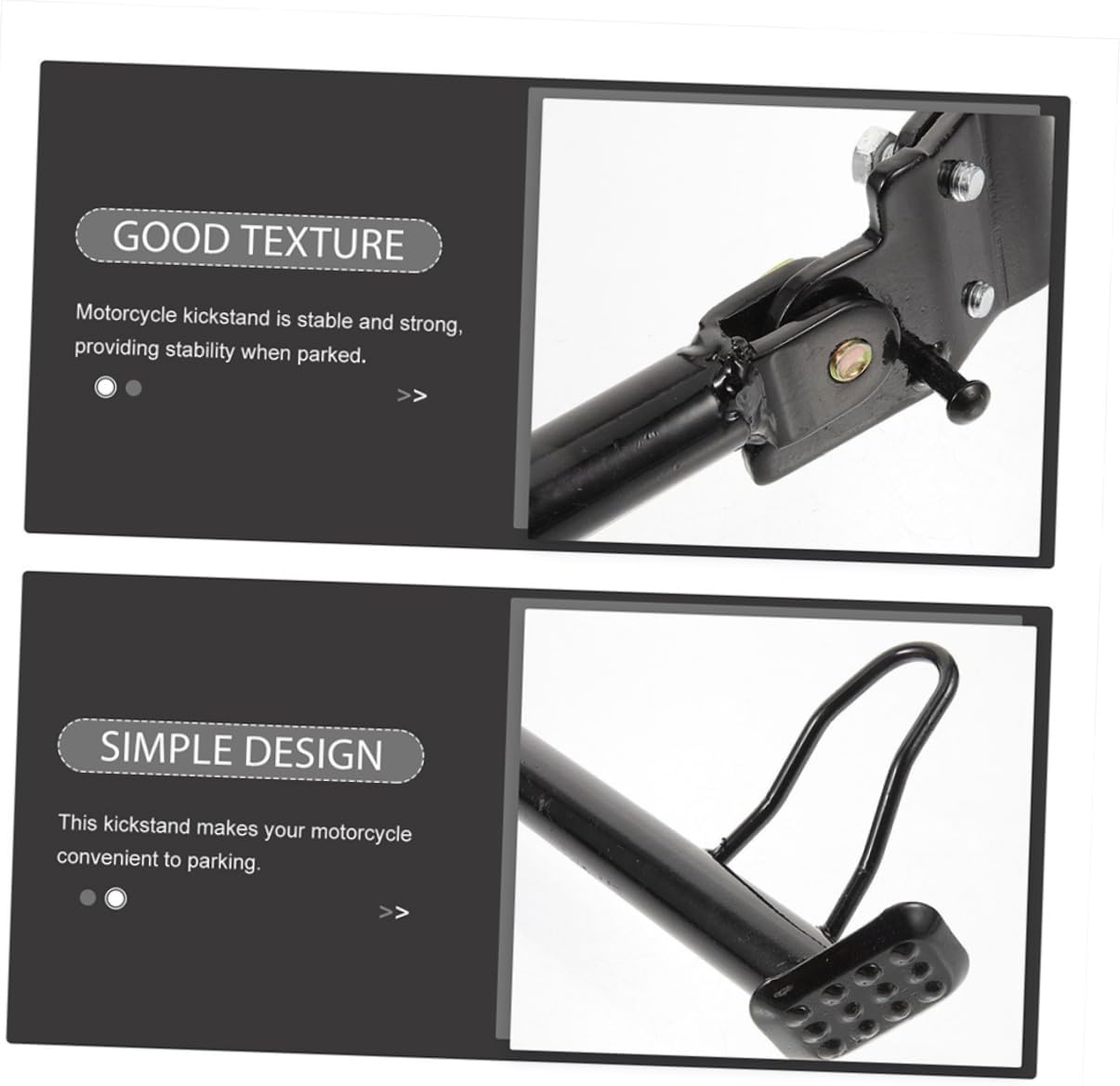 Motorcycle Kickstand Replacement Side Stand for Electric Scooters and Motorcycles Durable Design Easy Installation Compatible with Various Models