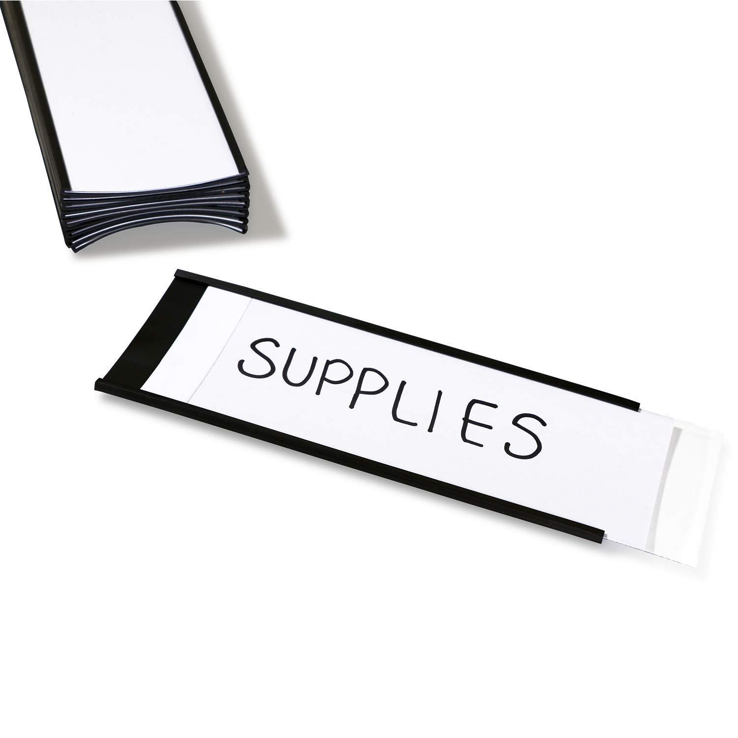 SmartSign Magnetic 'C' Channel Label Holders | 2.5" x 6" Pack of 10