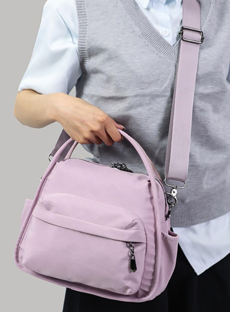 Nylon Crossbody Bag for Women Lightweight Shoulder Hobo Purse Cute Underarm Satchel Casual Commute Top Handle Tote Handbag - Image 8