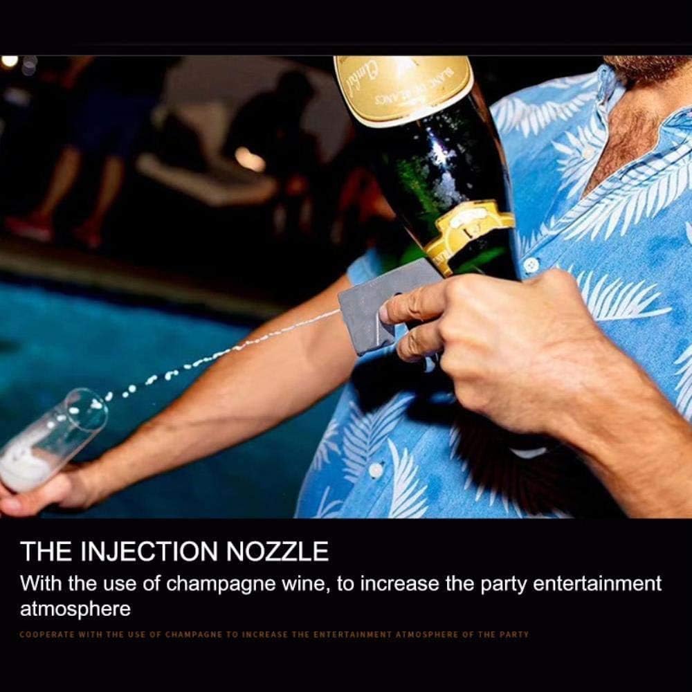 Champagne Spray Gun Shooting Machine, Wine Bottle Pouring Machine, Aluminum and Abs Atmosphere Holder (Plastic + Alloy)