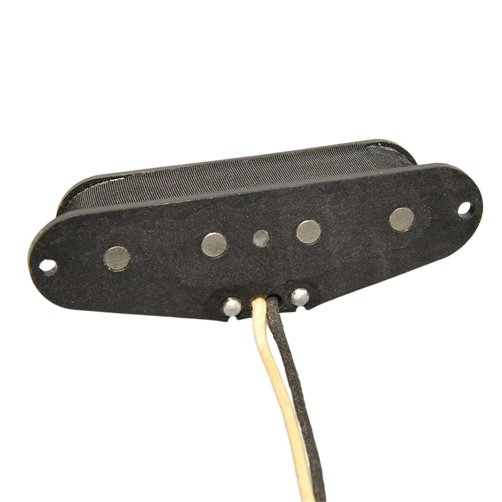 Pastillas De Guitarra Eléctrica Pastilla De Bobina Simple Para Bajo TL De 4 Cuerdas | Bobina de fibra magnética Alnico 5 para bajo TL negro