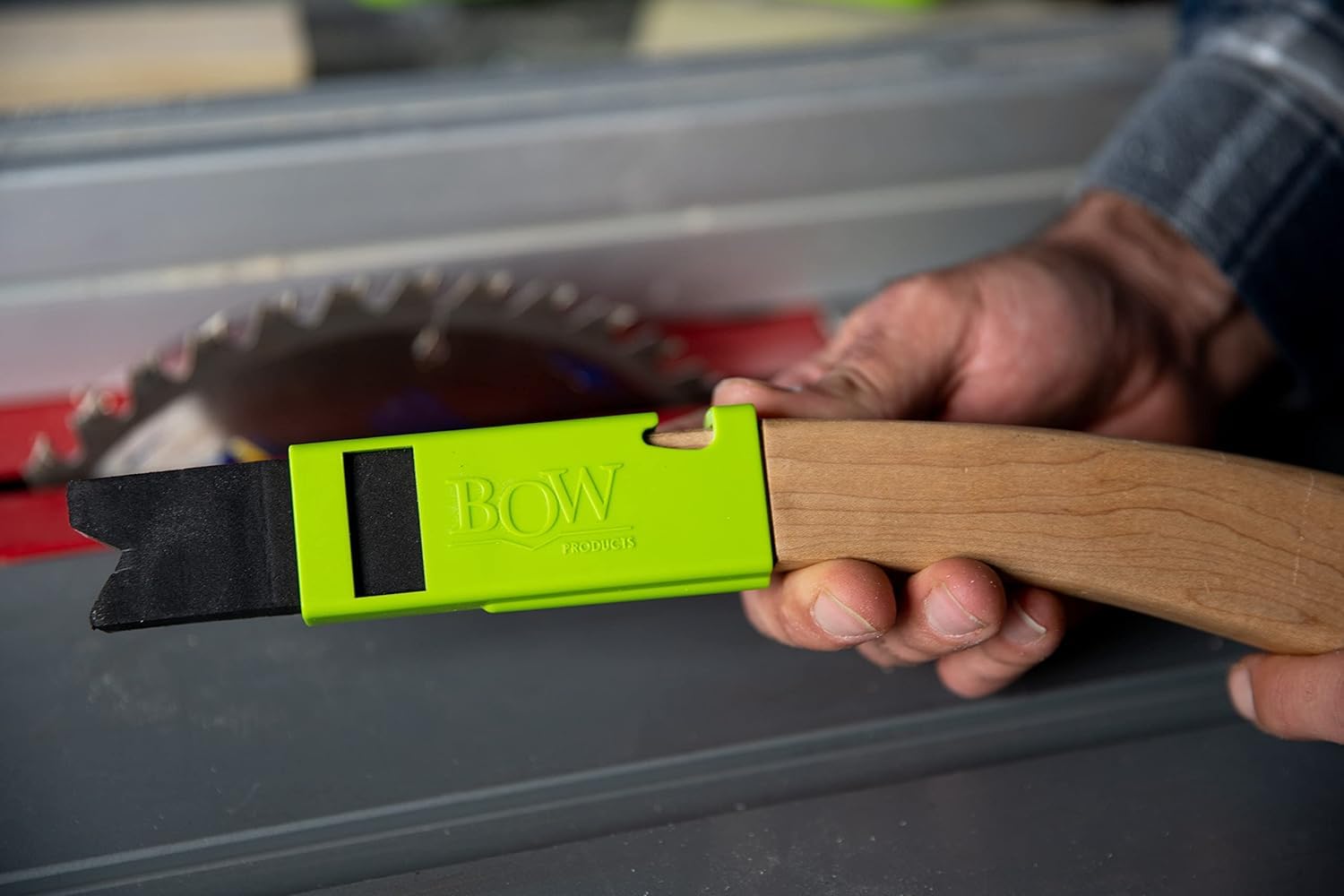 Piher - Bâton poussoir manuel avec mousse EVA"PP1" pour scies sur table, scies à ruban et fraiseuses