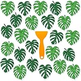 Yaomiao 24 Pcs Palm Leaves Non Slip Bathtub Stickers Shower Stickers Anti Slip Decal Threads Adhesive...