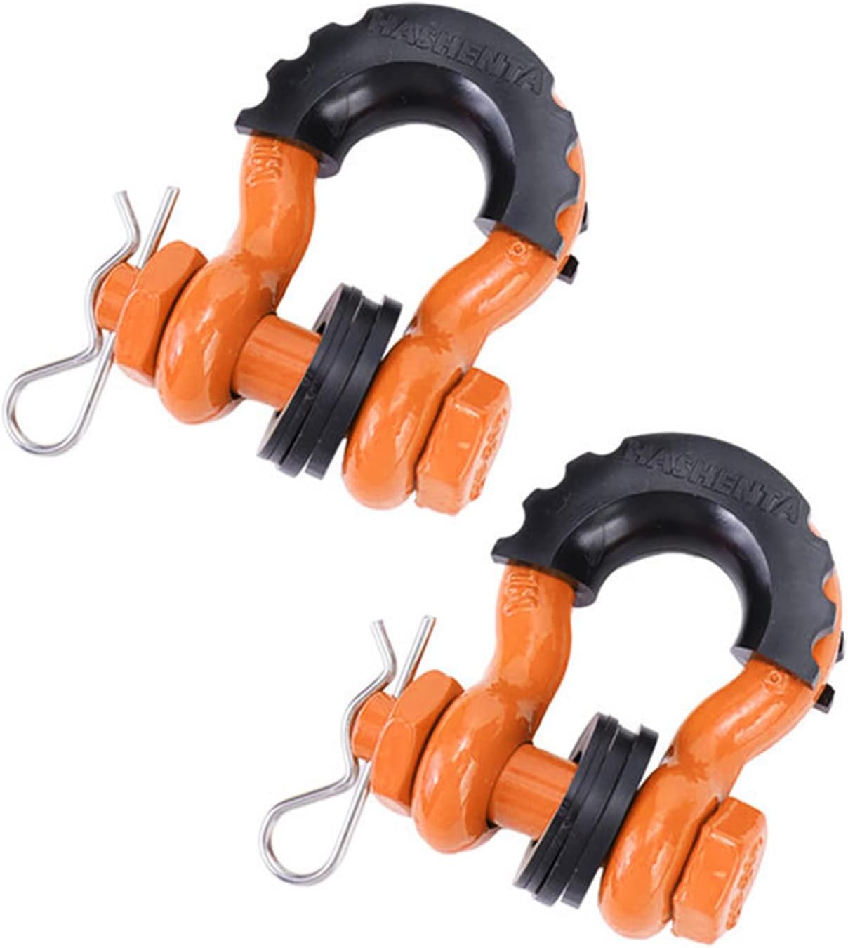 2Pcs 28660lbs Break Strength D-Ring Anchor Shackle for Off-Road Vehicle Recovery 5/8" 18mm Pin Safe Recovery Towing Gear Towing Gear Bow Shackle Strong Anti-Rust Corrosion-Resistant