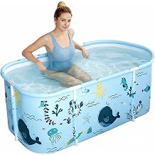 Portable Foldable Bathtub for Adults, Freestanding Soaking Tub