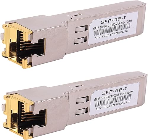 Vista 10 de Transceptor de cobre 10G SFP+ RJ45, módulo de cobre 10G T 10GBase-T SFP CAT.6a/7 hasta 98.4 ft compatible con Cisco, Ubiquiti, Netgear, D-Link, 1